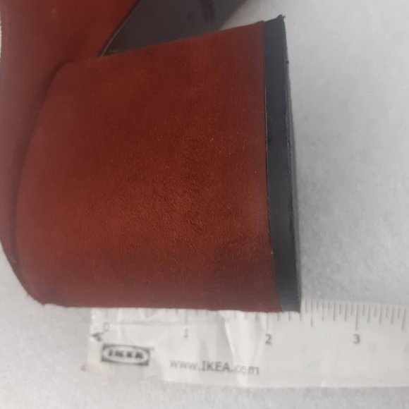 Zara Woman Chunky Block heel Celebrity Red carpet Suede Sandal us10/8uk - Picture 3 of 5